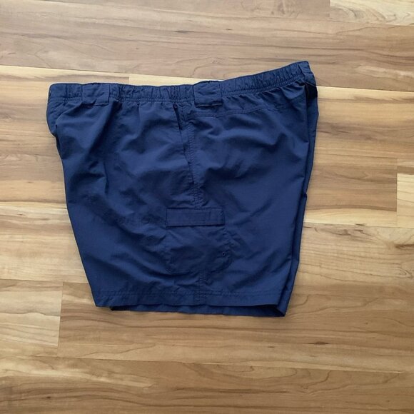 Columbia Sandy River Shorts Women's XXL Blue 6” Pockets Belt Loops Nylon - Picture 6 of 8